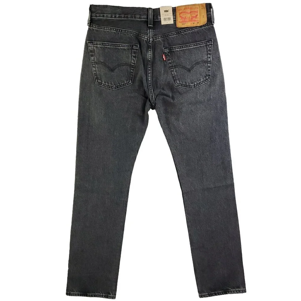 Levi's 501 Original Jeans Button Fly Black Wash Men's 